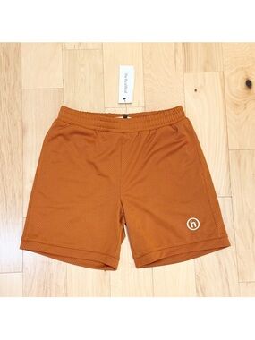 LIKE NEW HIDDEN NY Men’s Mesh Burnt Orange Shorts 7”